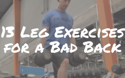 13 Leg Exercises For A Bad Back